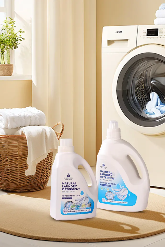Nước giặt bách thảo trong không gian sử dụng